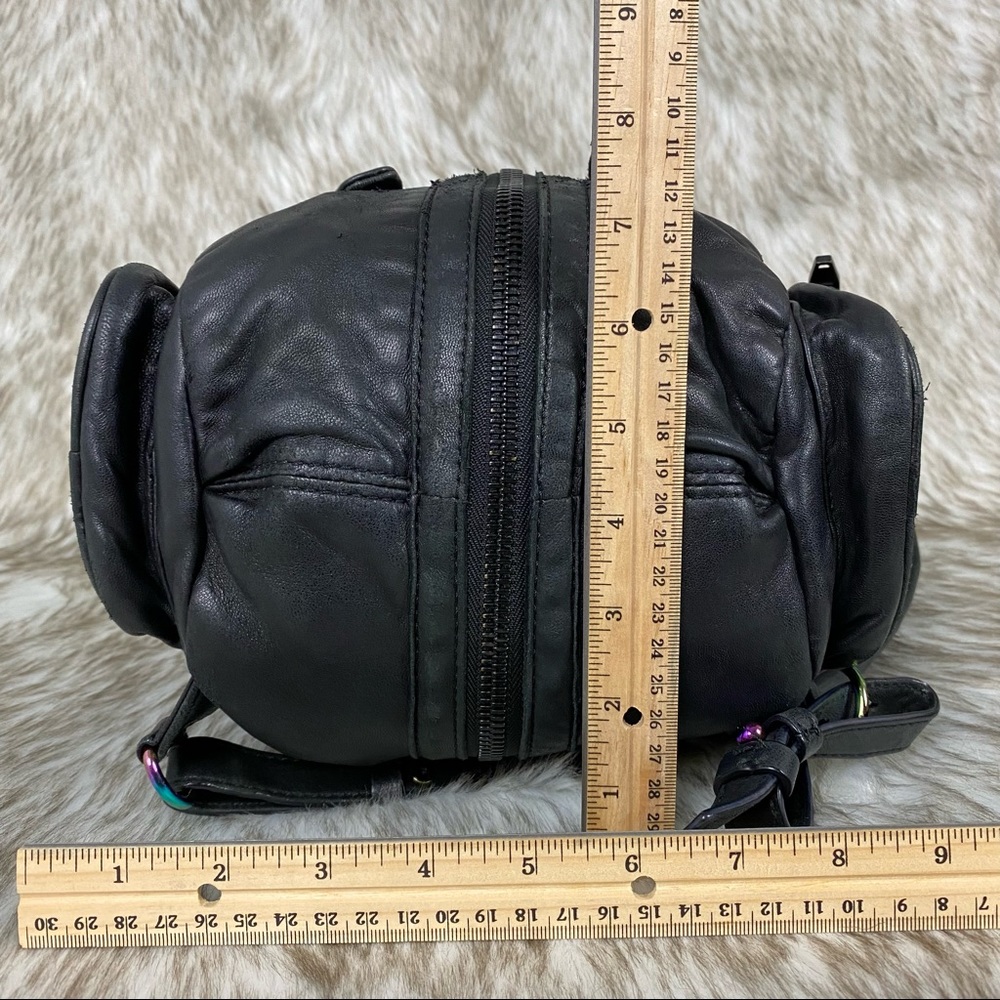 Alexander Wang Black Leather Backpack with Iridescent Hardware - Picture 15 of 16